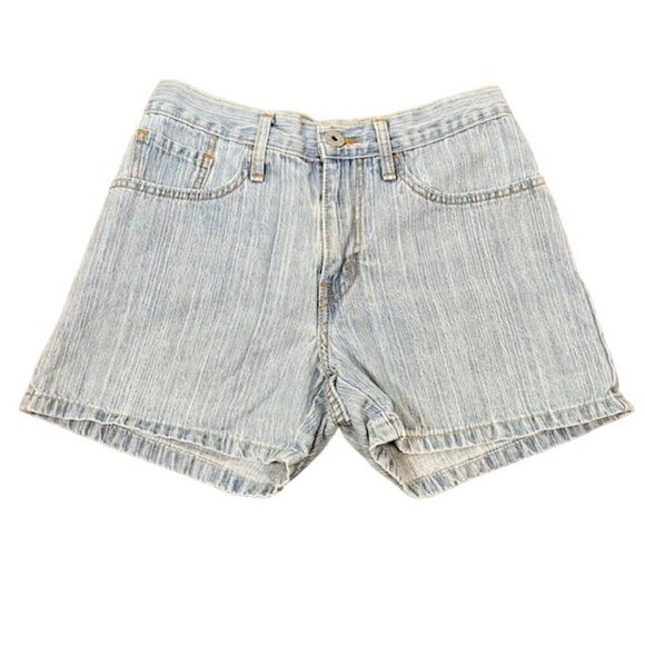 Levi's Denim Shorts Medium Light Lined Wash Juniors Size 7 - Picture 2 of 9